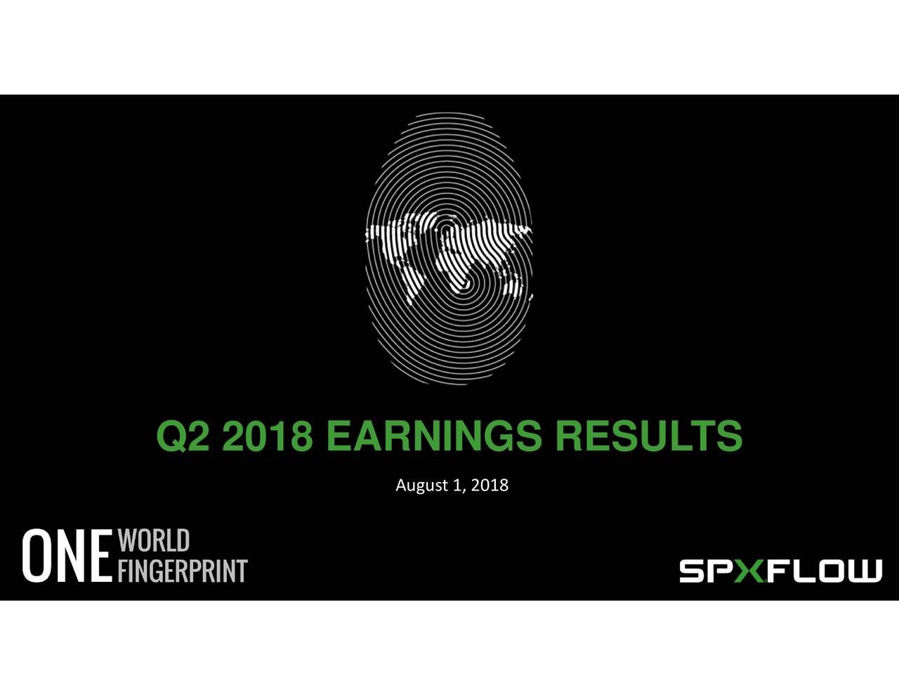 Q2 2018 EARNINGS RESULTS