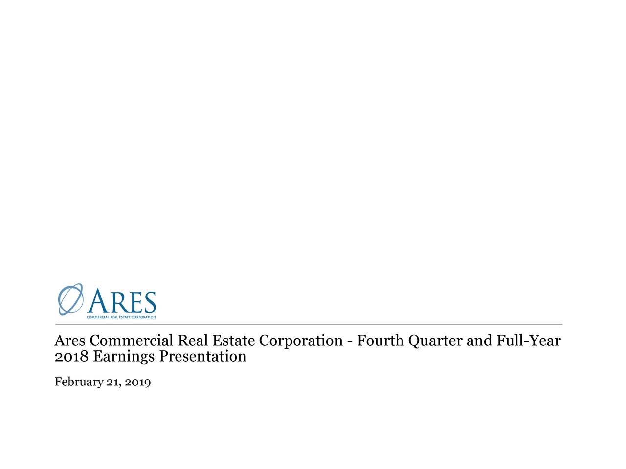 Ares Commercial Real Estate Corporation