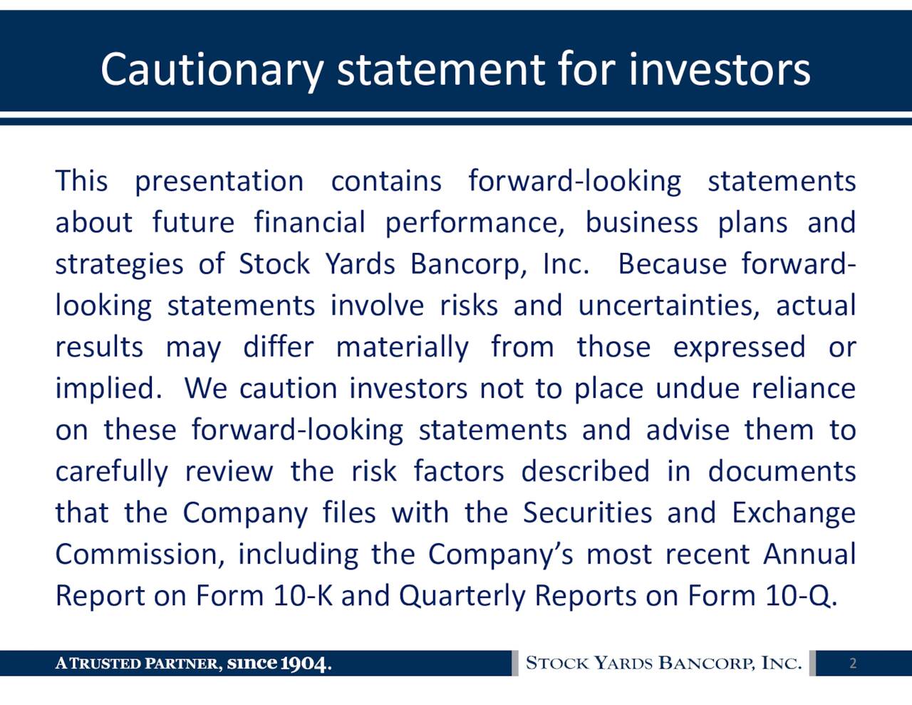 u.s. bancorp investor presentation