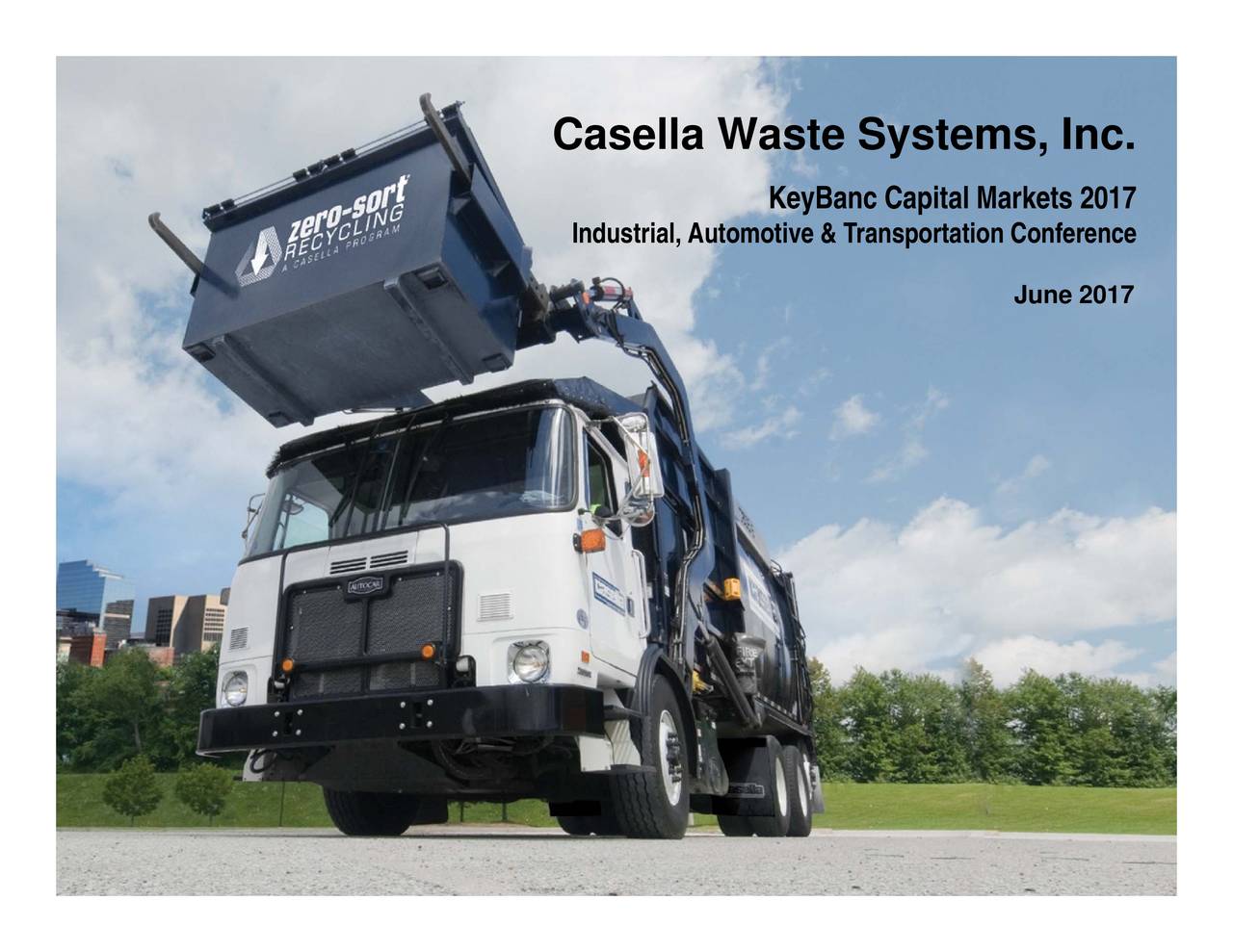 Casella Waste Systems (CWST) Presents At 2017 KeyBanc Capital Markets