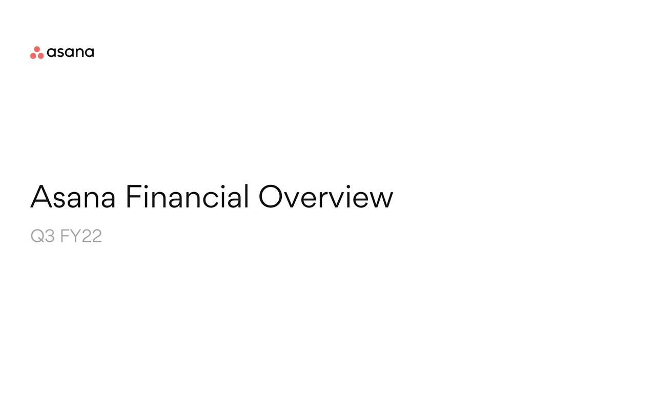 Asana Financial Overview