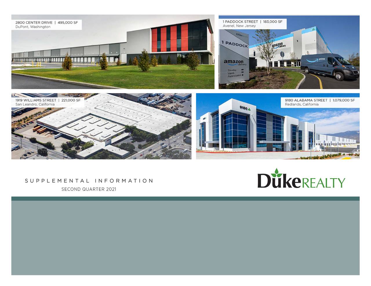 Duke Realty Corporation 2021 Q2 Results Earnings Call Presentation