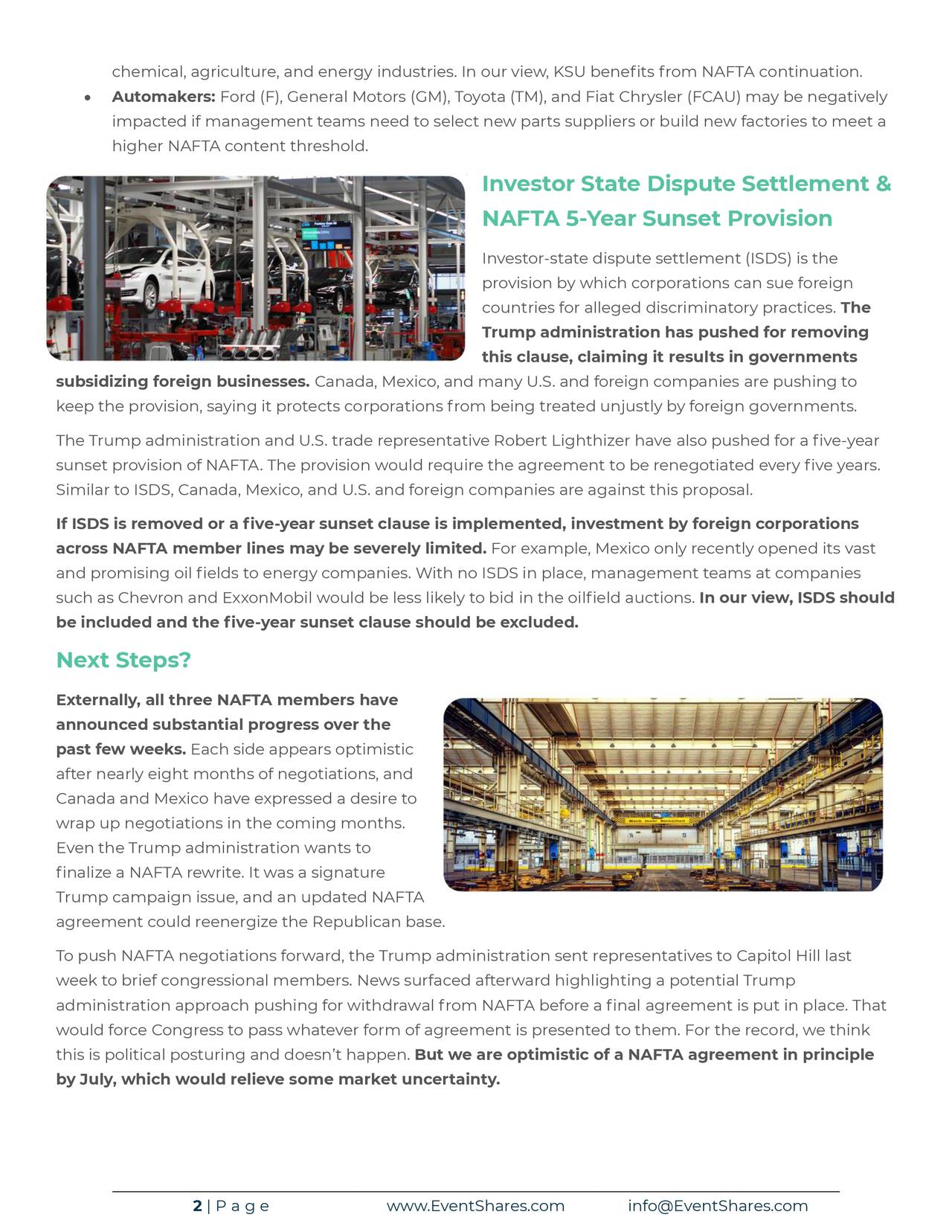 Policy Insights: The Ultimate NAFTA Cheat Sheet - EventShares | Seeking