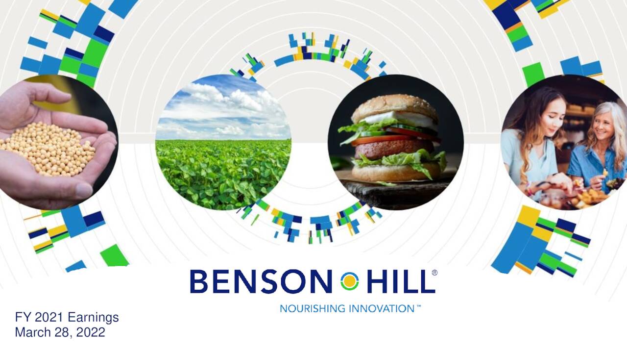 Benson Hill, Inc. 2021 Q4 Results Earnings Call Presentation (NYSE