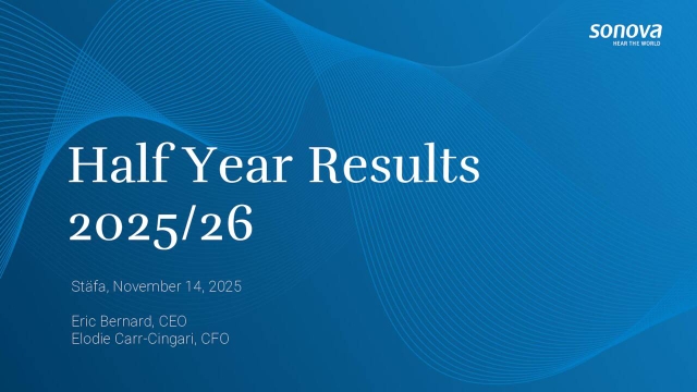 Sonova Holding AG 2026 Q2 - Results - Earnings Call Presentation ...