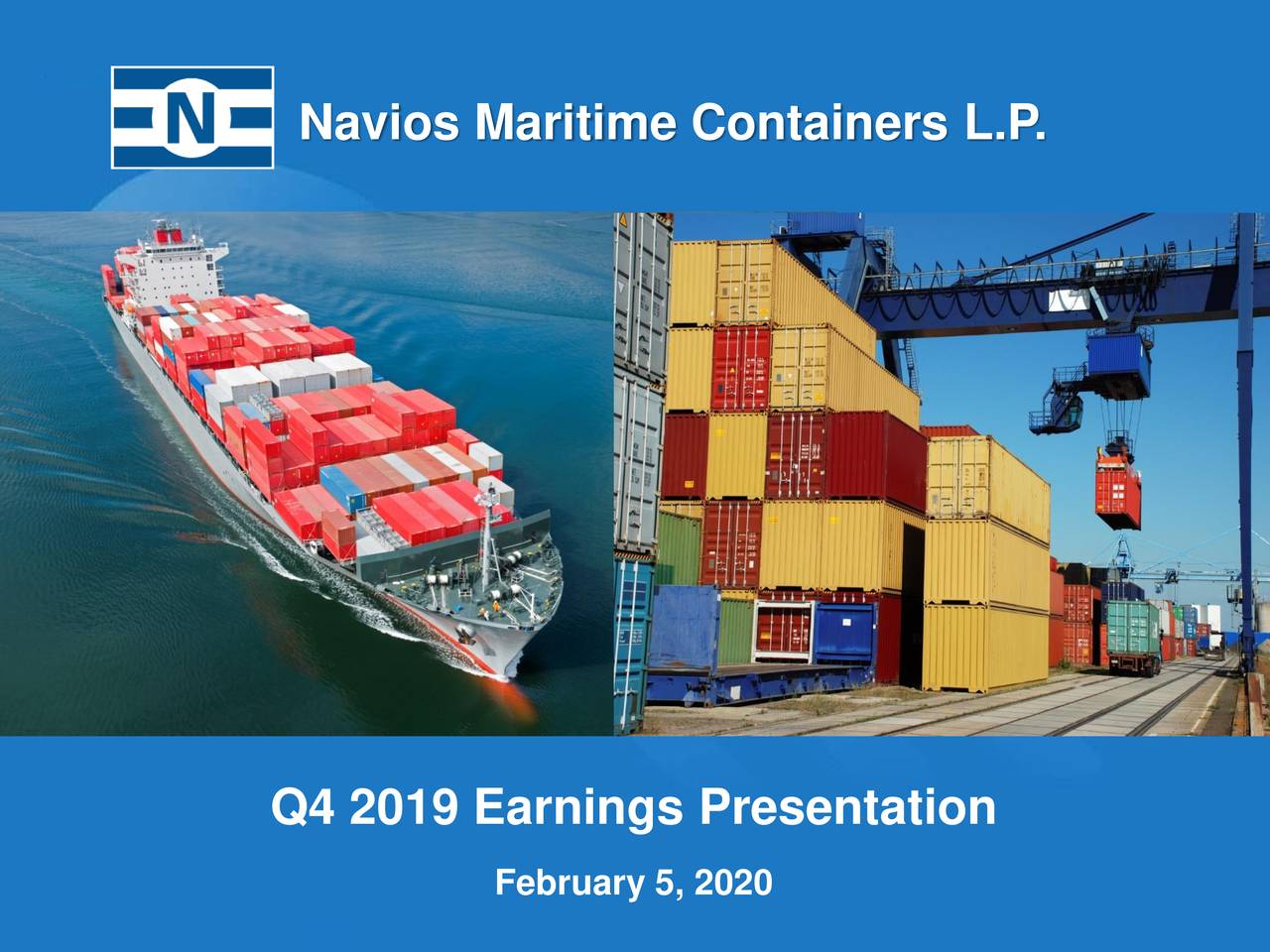 Navios Maritime Containers L.P. 2019 Q4 Results Earnings Call