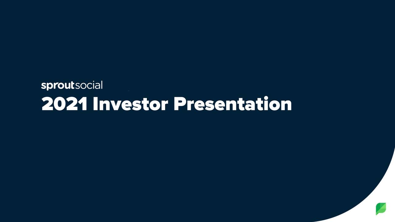 2021 Investor Presentation