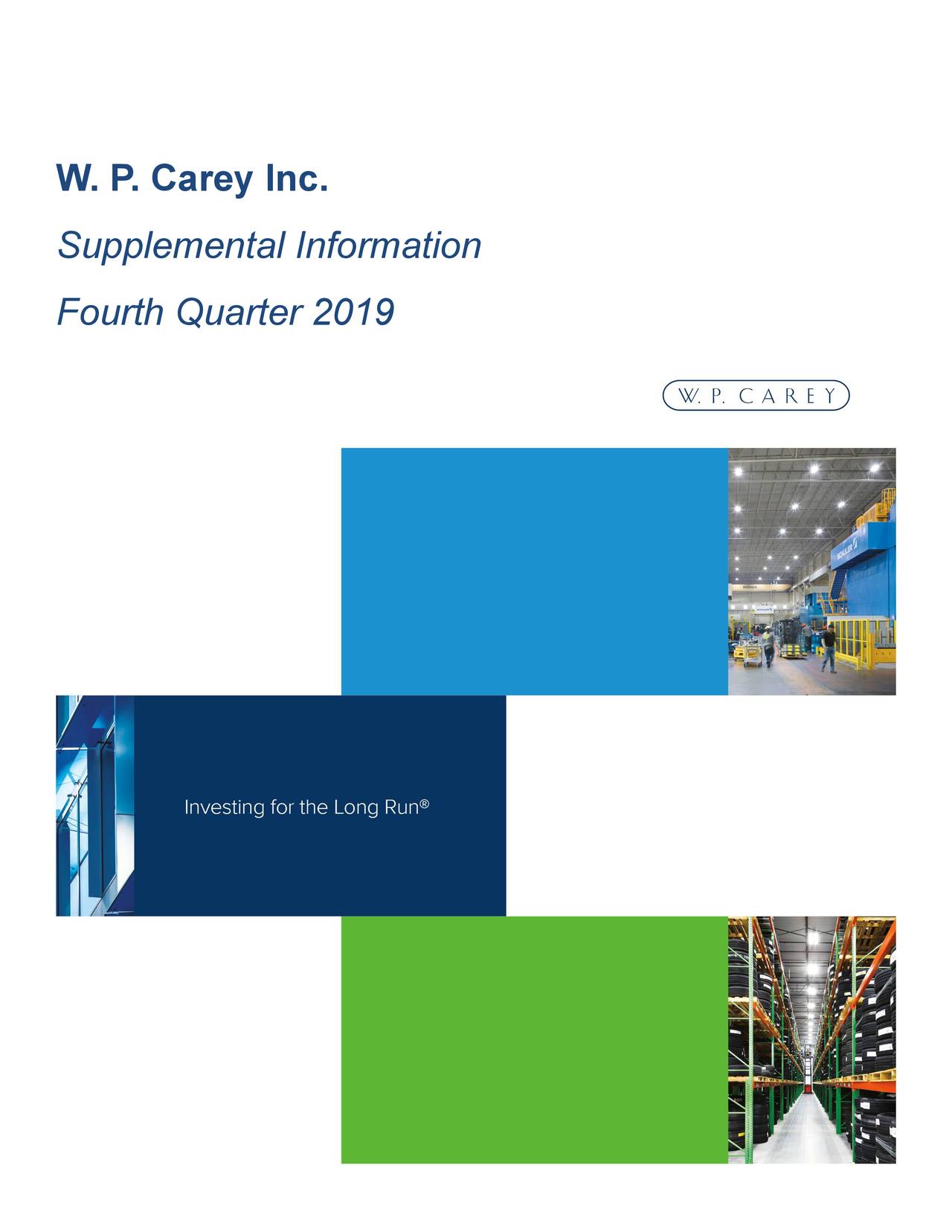 W. P. Carey Inc. 2019 Q4 - Results - Earnings Call Presentation (NYSE ...