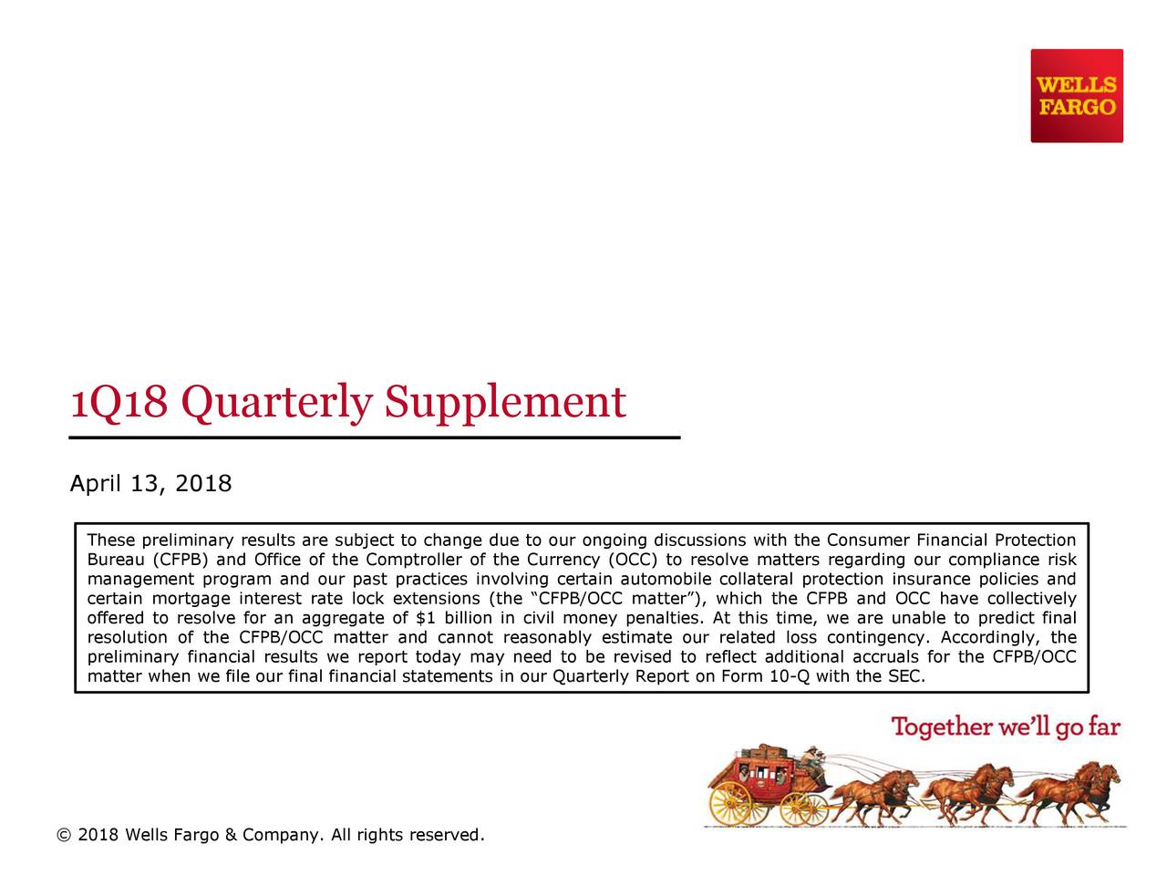 1Q18 Quarterly Supplement