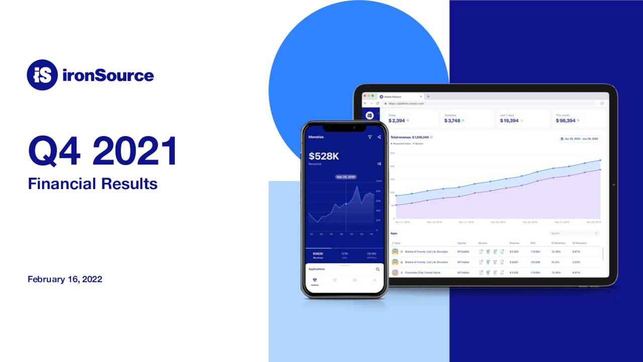 ironSource Ltd. 2021 Q4 Results Earnings Call Presentation (NYSEU