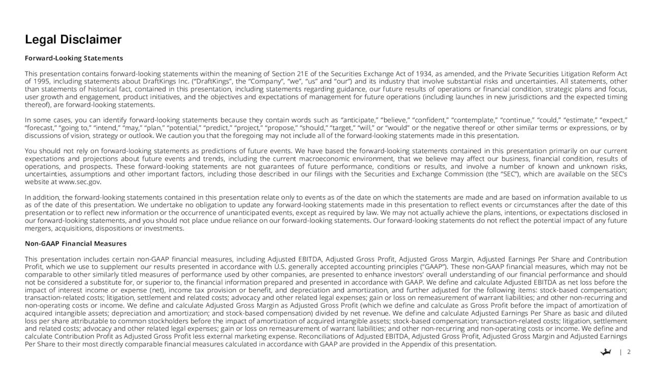 DraftKings Inc. 2023 Q2 Results Earnings Call Presentation (NASDAQ
