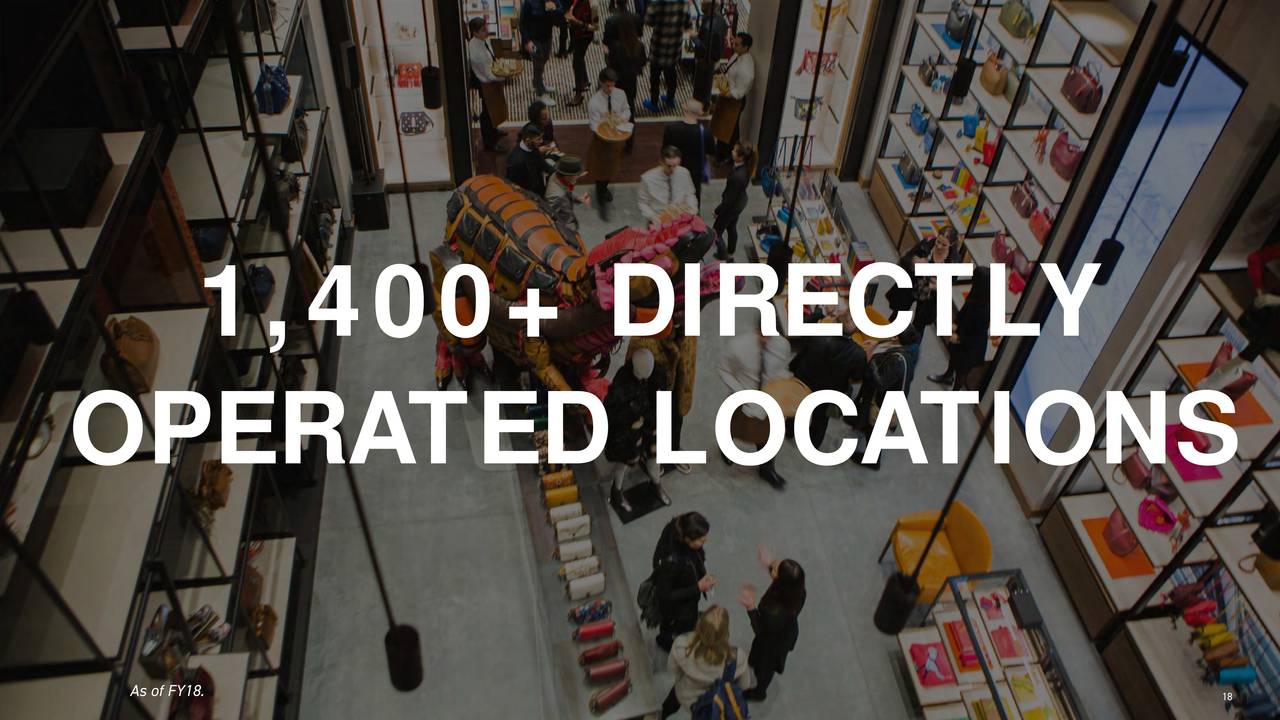 Tapestry, Inc. 2019 Q1 Results Earnings Call Slides Tapestry, Inc