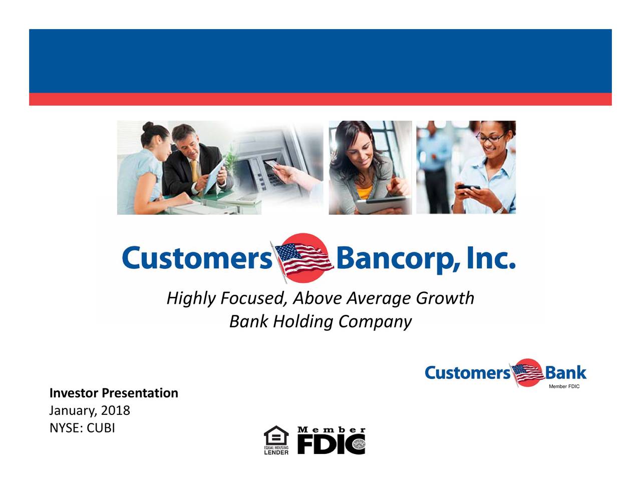 Customers Bancorp 2017 Q4 Results Earnings Call Slides (NYSECUBI