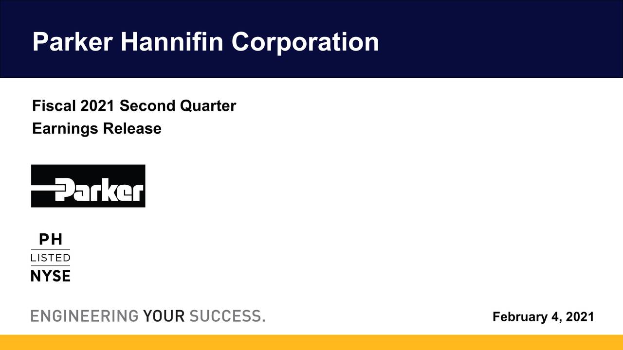 ParkerHannifin Corporation 2021 Q2 Results Earnings Call