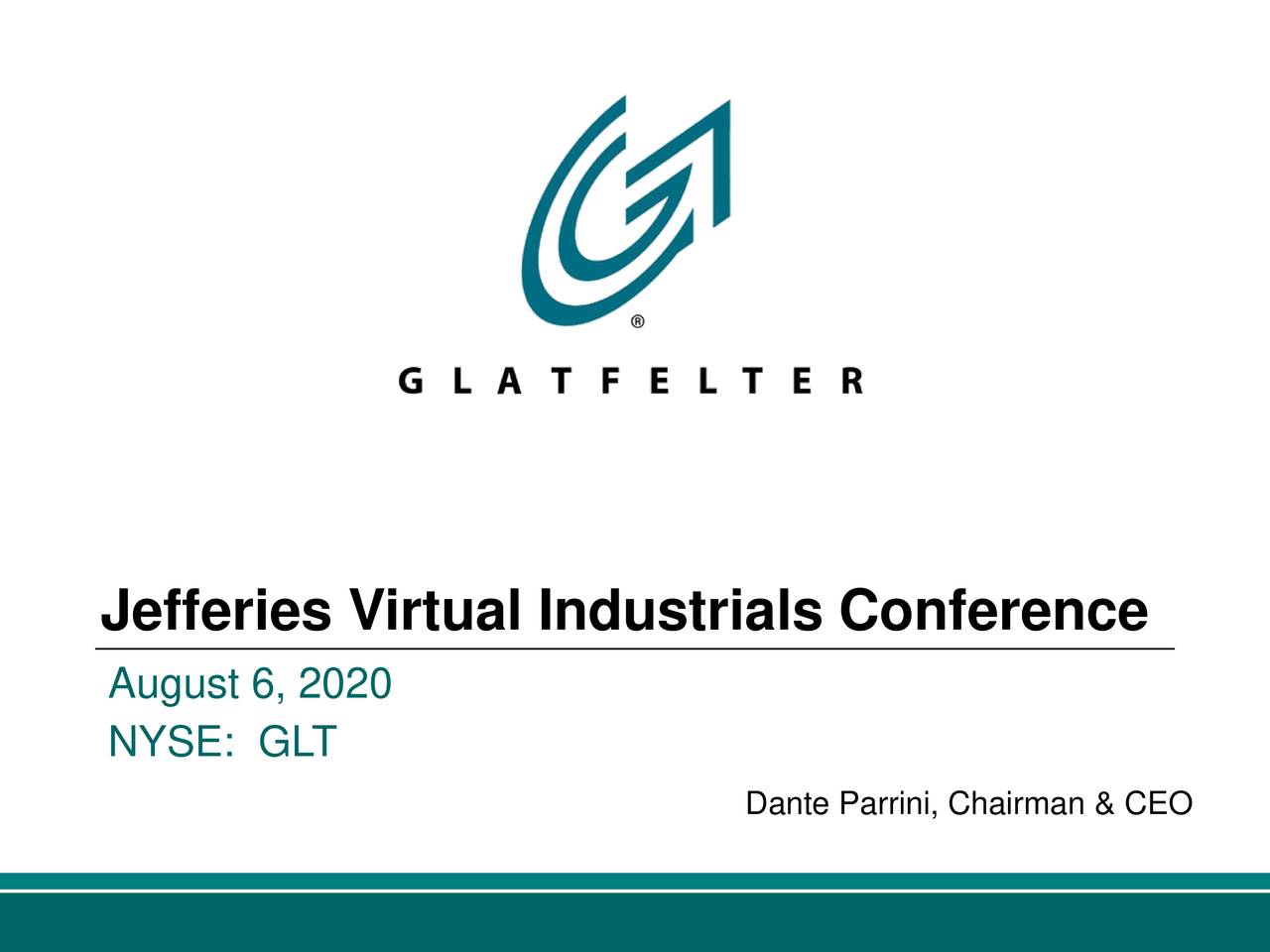 P. H. Glatfelter (GLT) Presents At Jefferies Industrial Conference