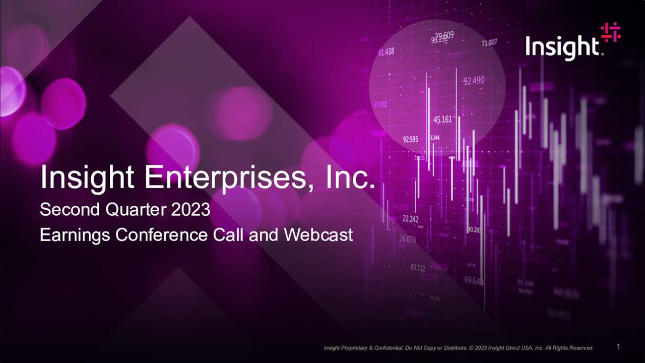 Insight Enterprises, Inc. 2023 Q2 Results Earnings Call
