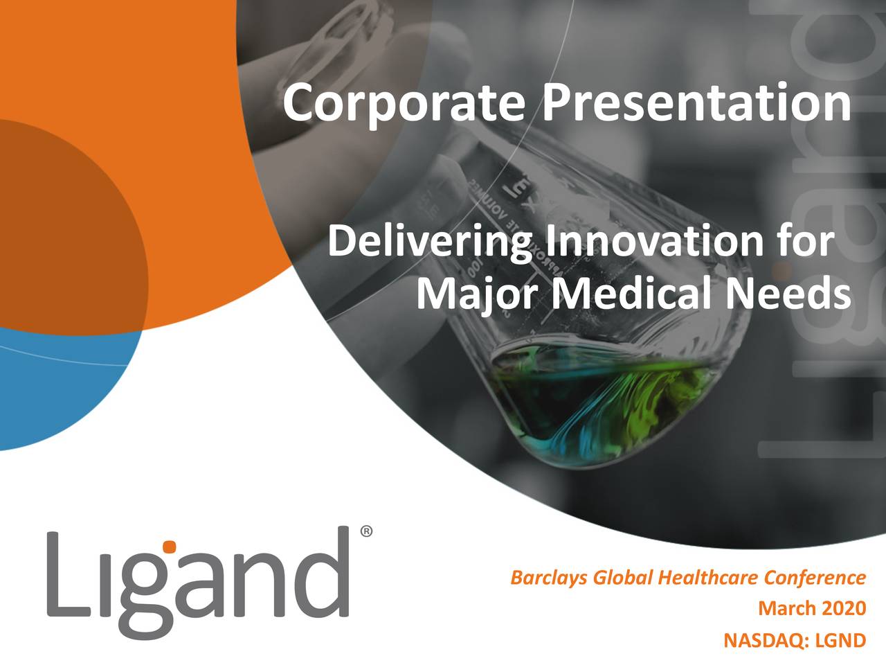 Ligand Pharmaceuticals (LGND) Presents At Barclays Global Healthcare