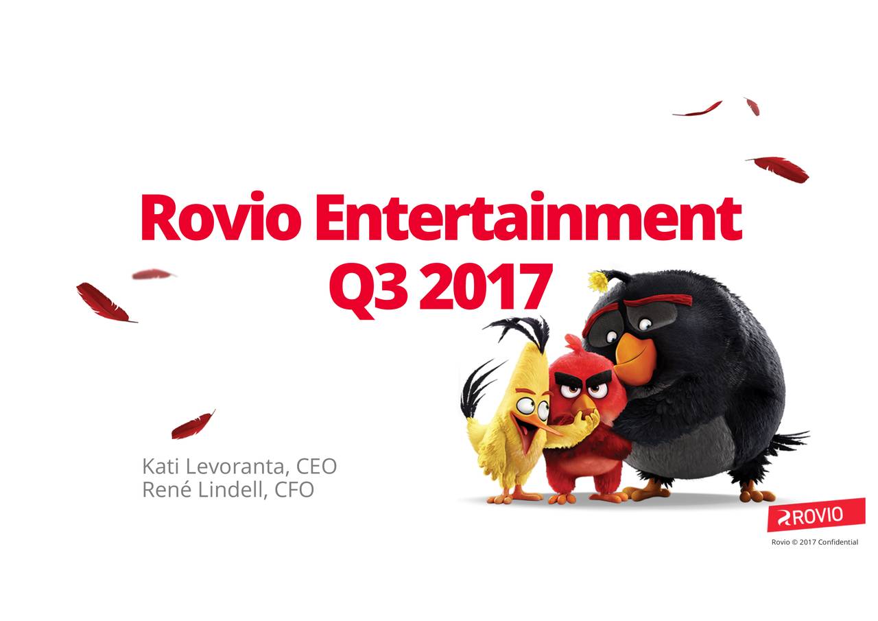 Rovio entertainment проекты