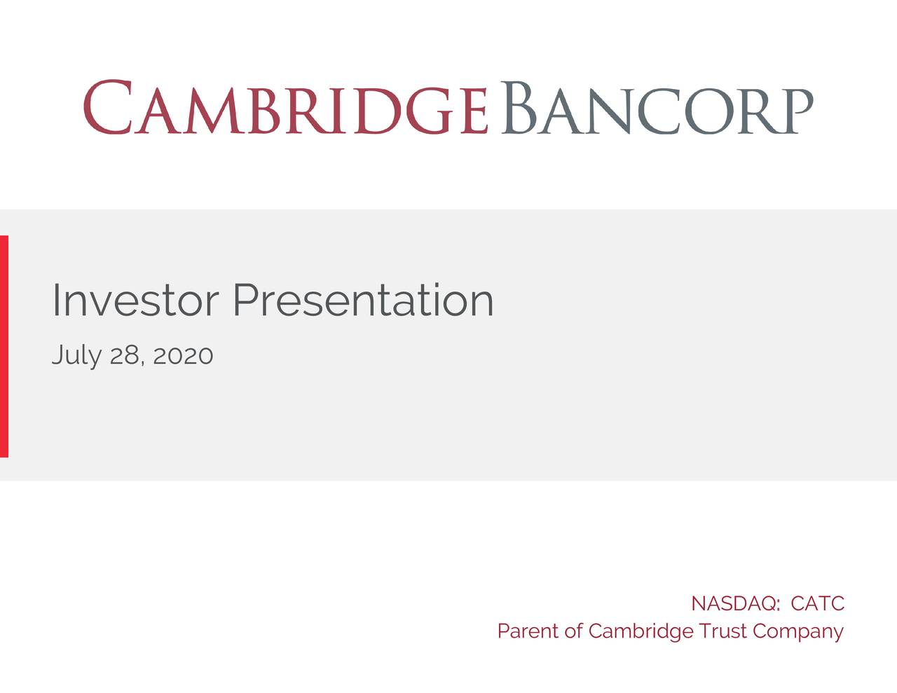 California BanCorp (CALB) Investor Presentation - Slideshow