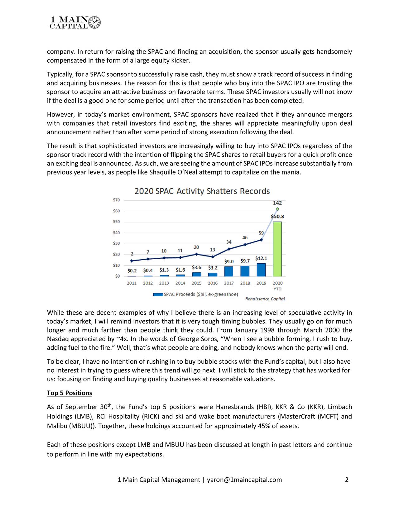 1 Main Capital Partners Q3 2020 Letter | Seeking Alpha