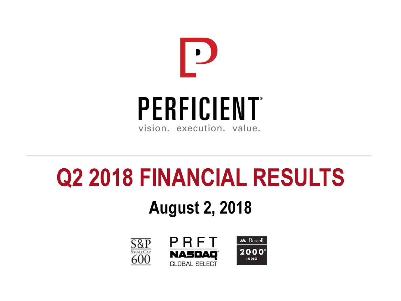 Q2 2018 FINANCIAL RESULTS