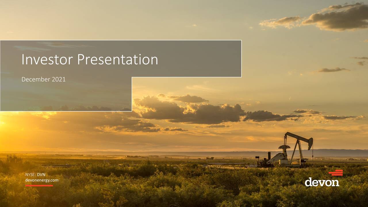 Devon Energy Corporation (DVN) Investor Presentation - Slideshow (NYSE ...