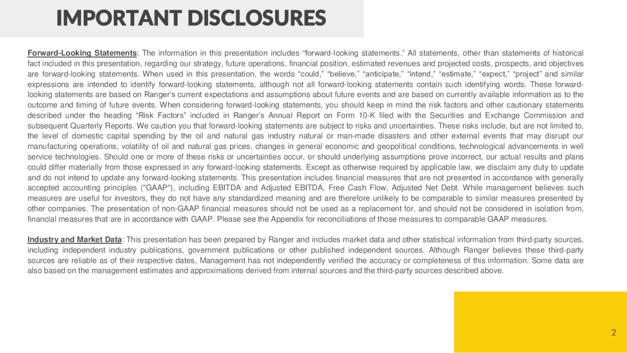 IMPORTANT DISCLOSURES