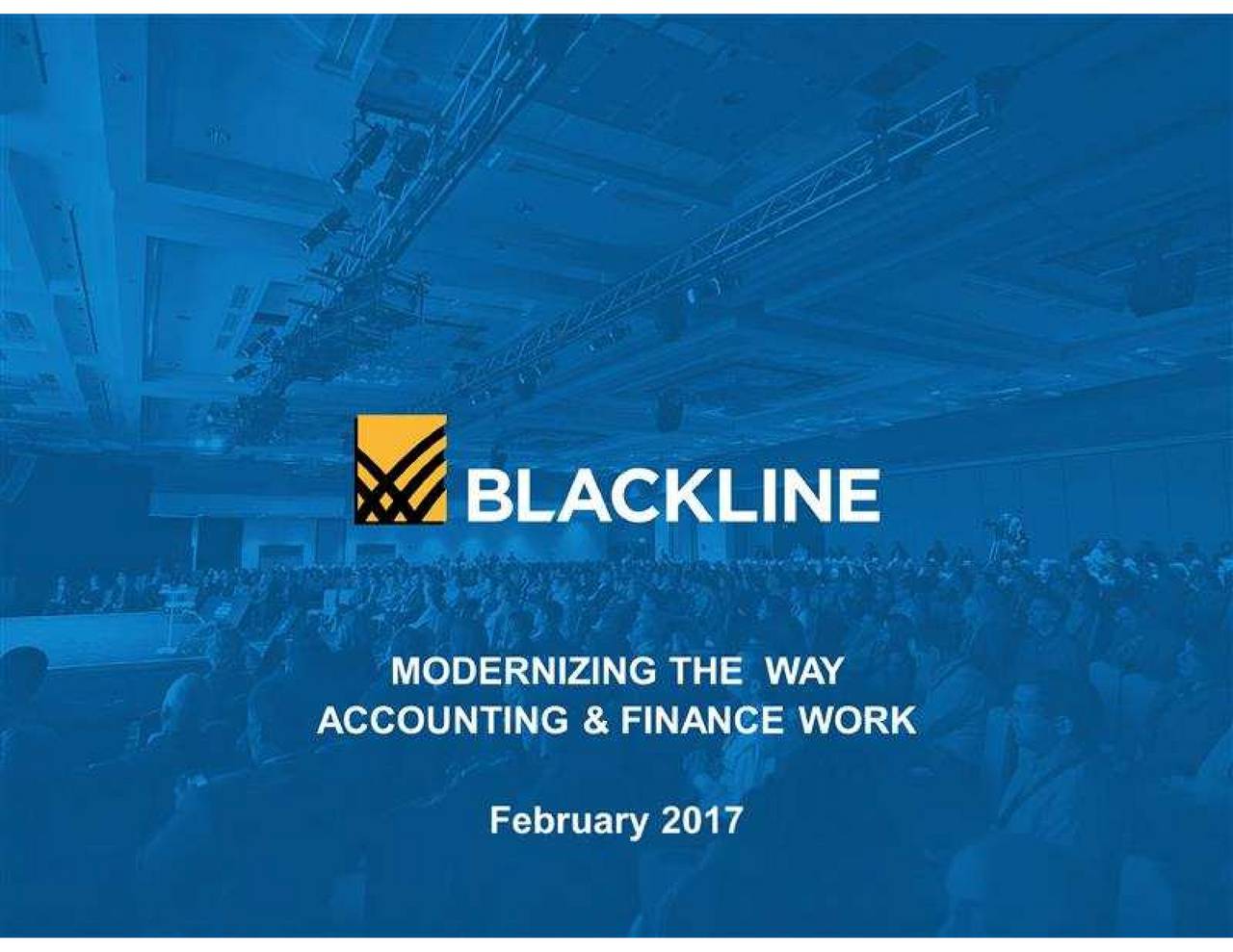 Blackline (BL) Presents At JMP Securities 2017 Technology Conference