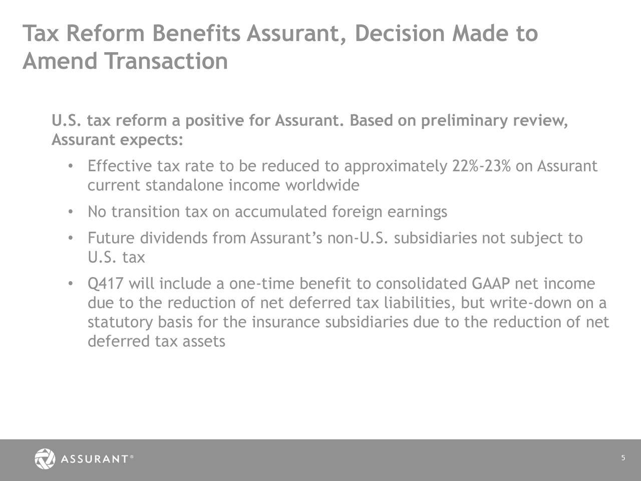 Assurant (AIZ) To Acquire The Warranty Group Slideshow (NYSEAIZ