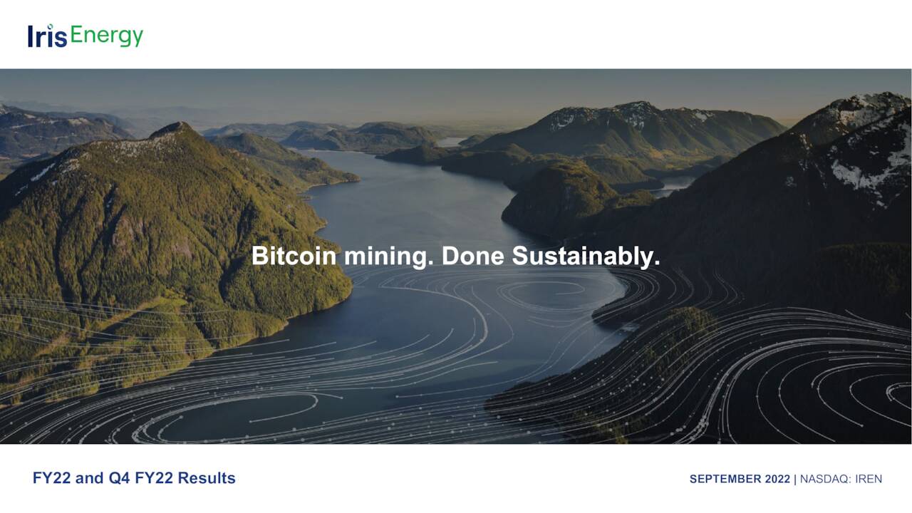 Iris Energy Limited 2022 Q4 Results Earnings Call Presentation
