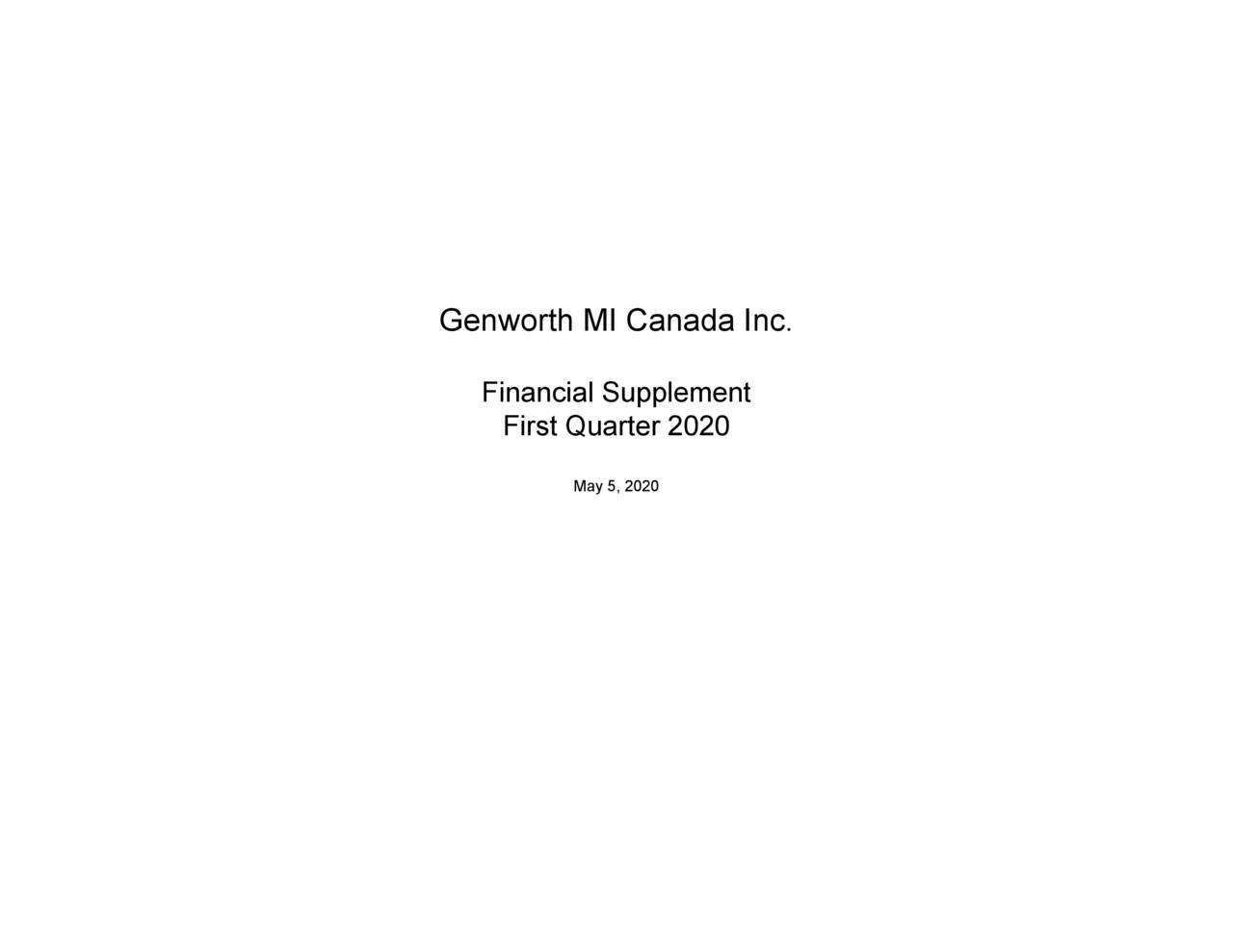 Genworth MI Canada Inc.