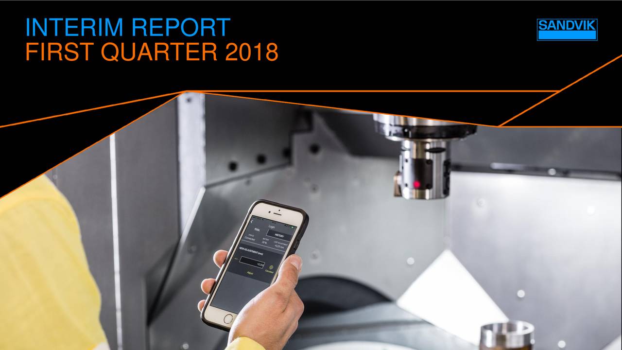 Sandvik AB 2018 Q1 Results Earnings Call Slides (OTCMKTSSDVKF