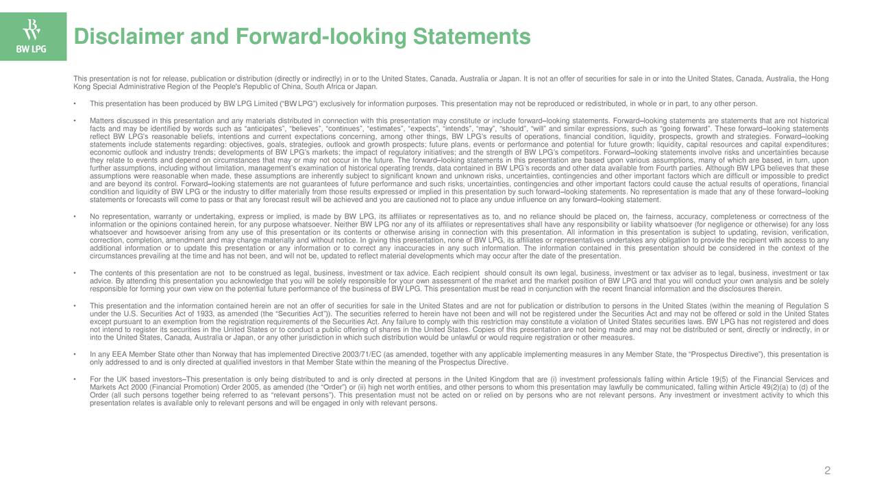 BW LPG Ltd. 2018 Q4 Results Earnings Call Slides (OTCMKTSBWLLF