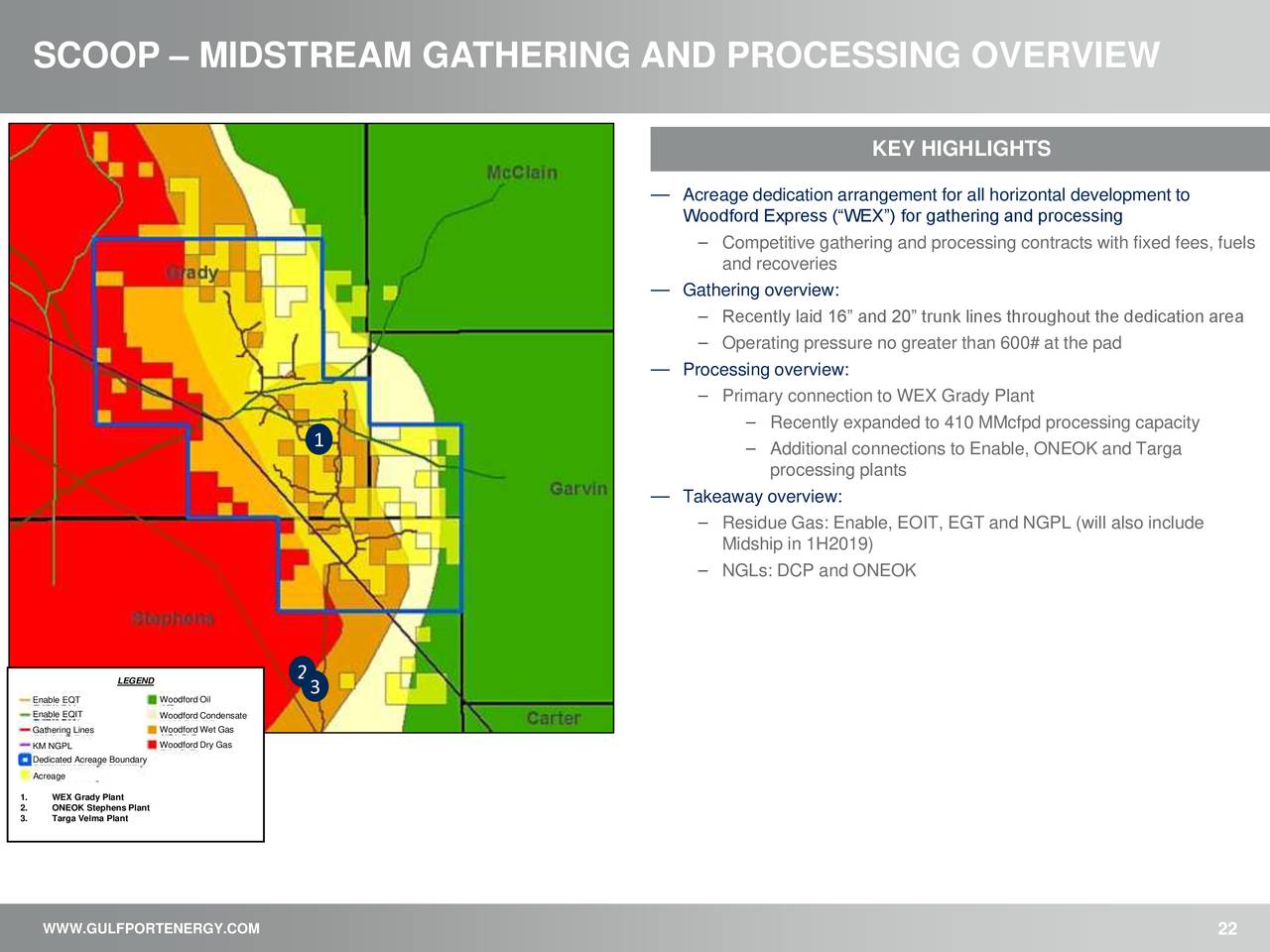 SCOOP – MIDSTREAM GATHERING AND PROCESSING OVERVIEW