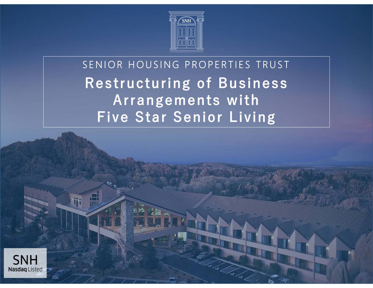 senior housing properties trust stock price wallet investor