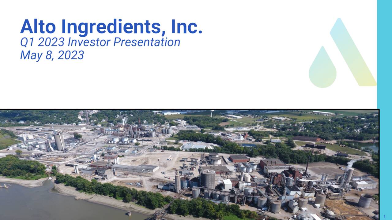 Alto Ingredients, Inc.