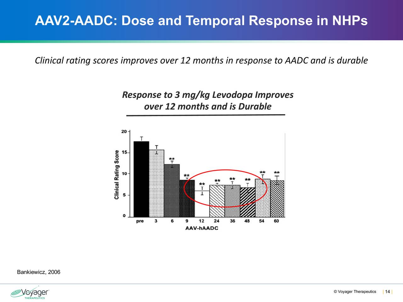 AAV2-AADC: Dose and Temporal Response in NHPs