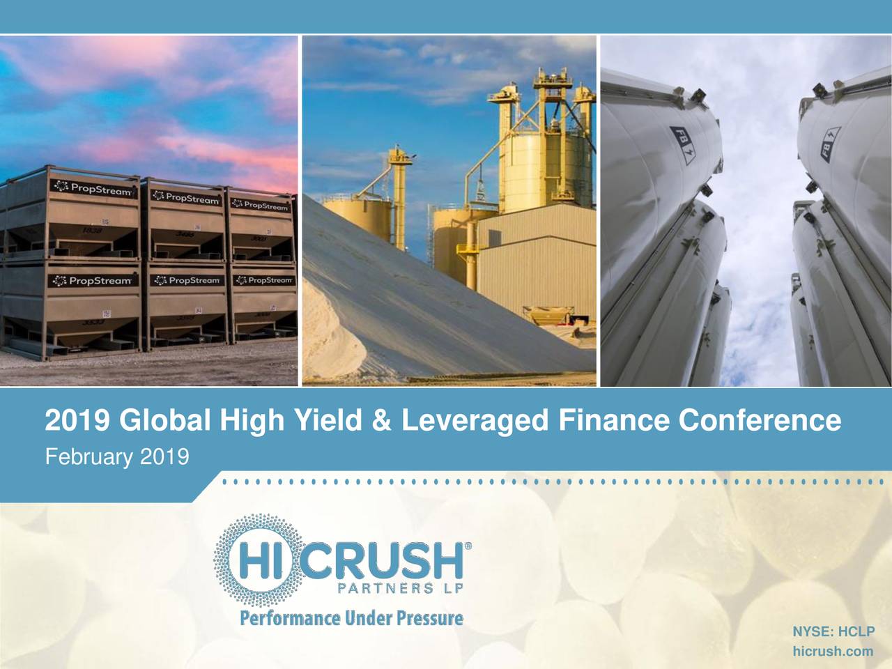 HiCrush Partners LP (HCLP) Presents At JP High Yield and