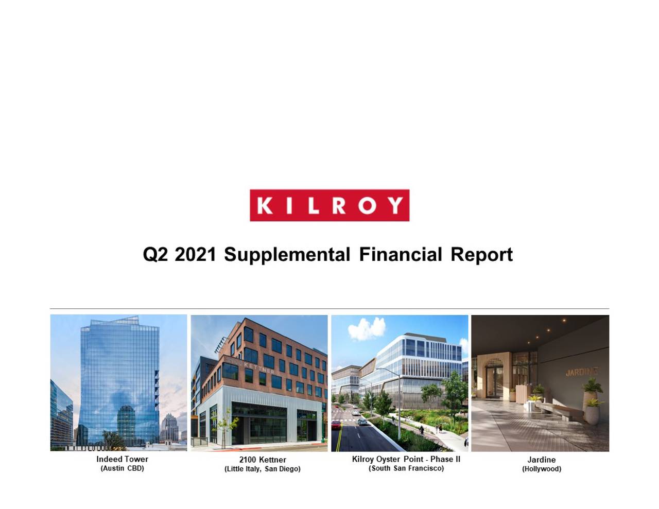 Kilroy Realty Corporation 2021 Q2 - Results - Earnings Call ...