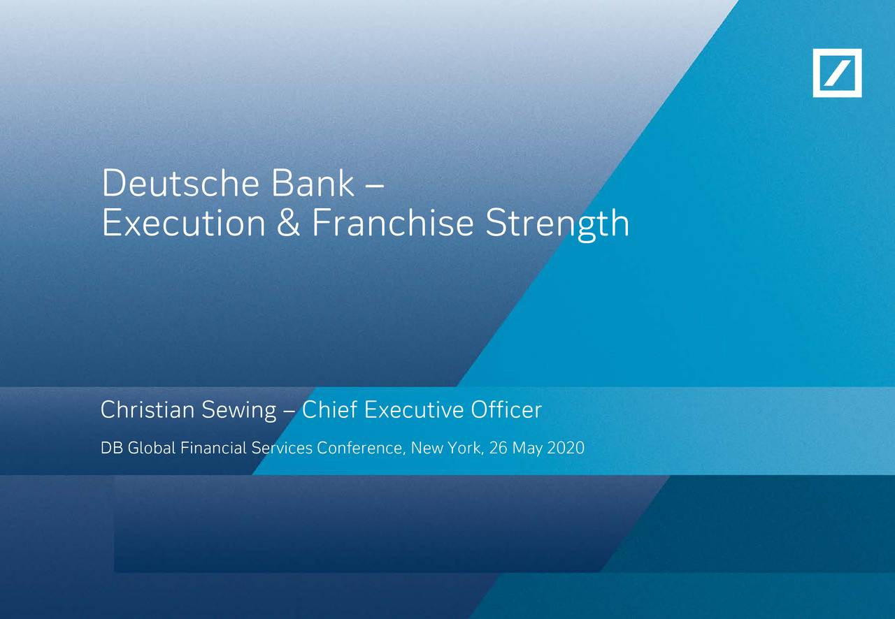 Deutsche Bank Aktiengesellschaft (DB) Presents At Deutsche Bank Global