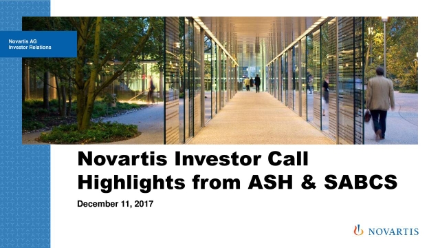 Novartis (NVS) Highlights From ASH And SABCS - Slideshow (NYSE:NVS ...