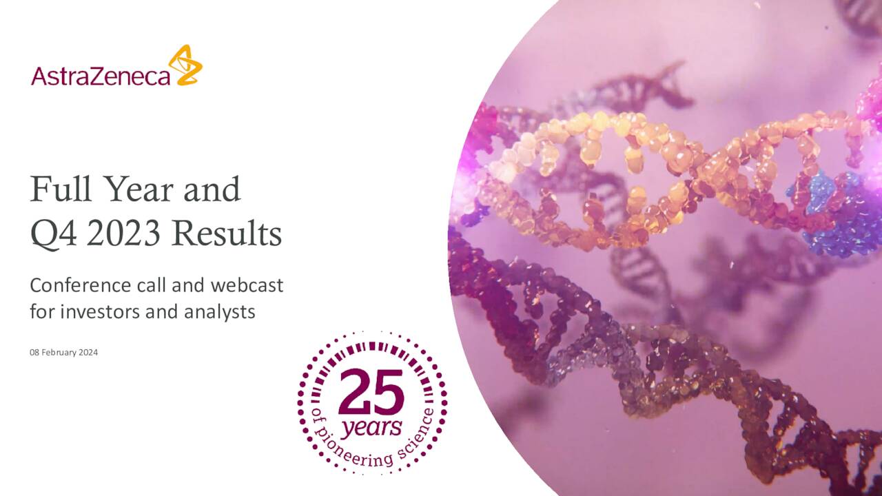 AstraZeneca PLC 2023 Q4 Results Earnings Call Presentation (NASDAQ