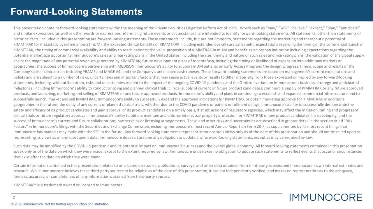 Immunocore Holdings Imcr Investor Presentation Slideshow Nasdaq