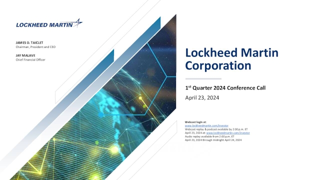 Lockheed Martin Corporation 2024 Q1 - Results - Earnings Call ...