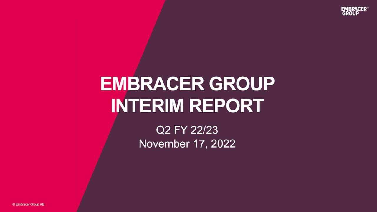 Embracer Group AB (publ) 2023 Q2 - Results - Earnings Call Presentation ...