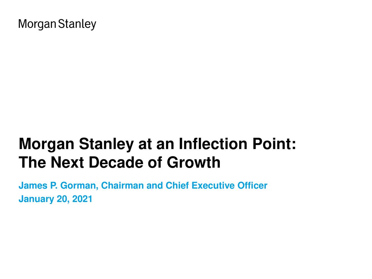 Morgan Stanley Earnings Call