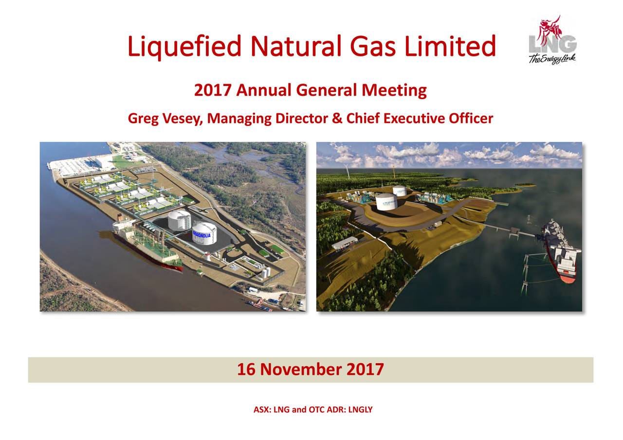 Liquefied Natural Gas (LNGLY) Investor Presentation Slideshow (OTCMKTSLNGLYDEFUNCT140131