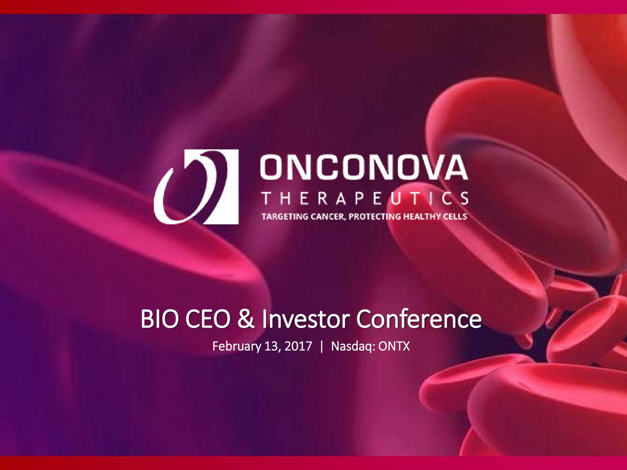 Onconova Therapeutics (ONTX) Presents at 19th Annual BIO CEO & Investor