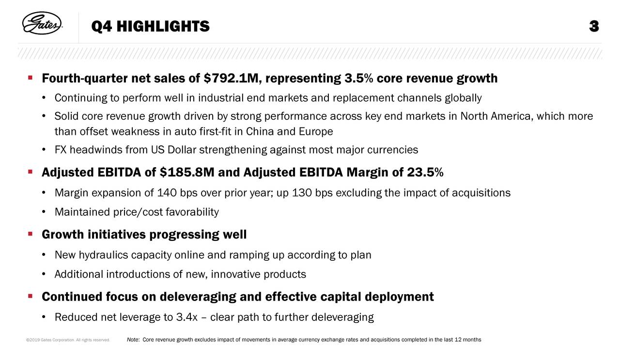 Gates Industrial 2018 Q4 Results Earnings Call Slides (NYSEGTES
