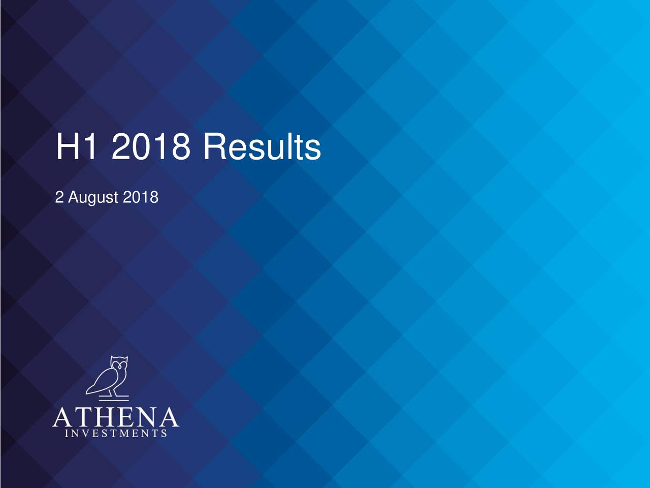 H1 2018 Results